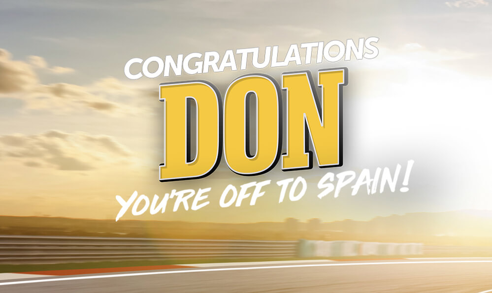 Congrats to Lucky Motor Race Winner Don!